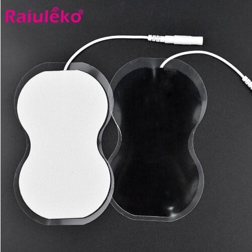 10Pcs Gourd Type Electrode Pads Body Massage Patches Replacement for Tens Massagers Machine Electronic Physiotherapy Massager