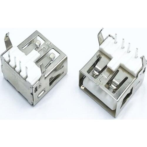 Hot sale 100PCS/LOT AF90 degree boundless boundless flat USB female female 90 General Interface A type of boundless AF90