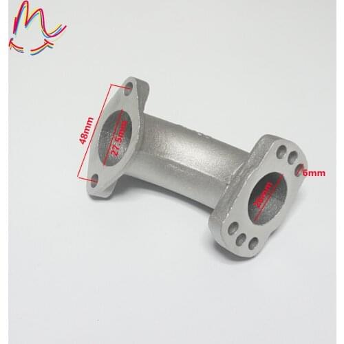 ATV Carburetor Multihole Intake Manifold Pipe High Quality 26mm Aluminum Intake Manifold Pipe For Lifan YinXiang Engine