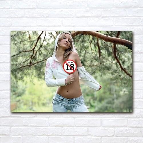 Sexy Young Girl Canvas Painting Adult Posters Prints Wall Art Pictures For Bedroom Living Room Decoration