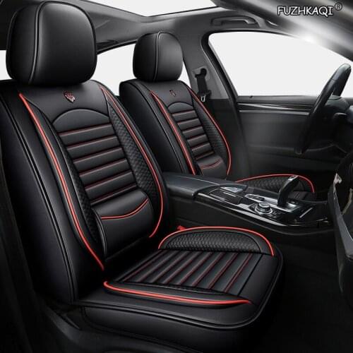FUZHKAQI leather car seat cover For hyundai getz ioniq i10 i30 ix35 santa fe solaris tucson creta ix25 auto accessories covers