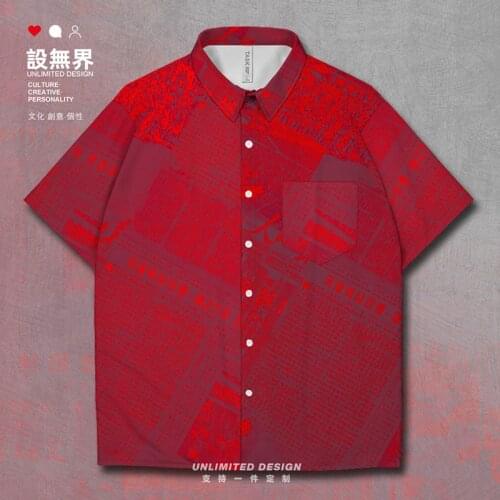 Retro literary magazine news newspaper element pasteup Nostalgia Short-Sleeved shirt Oversized fashion Print Clothes Summer