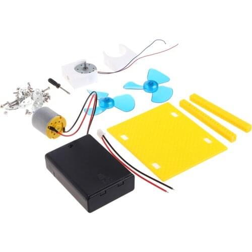 Mini Kids LED DC AC Education Electric Generator Motor Energy Wind Turbine Power