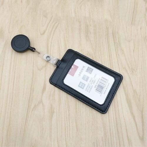 Fashion Leather ID Badge Card Holder Card Case Business Card Holder Organizer Nurse Accessories Id Holder Badge