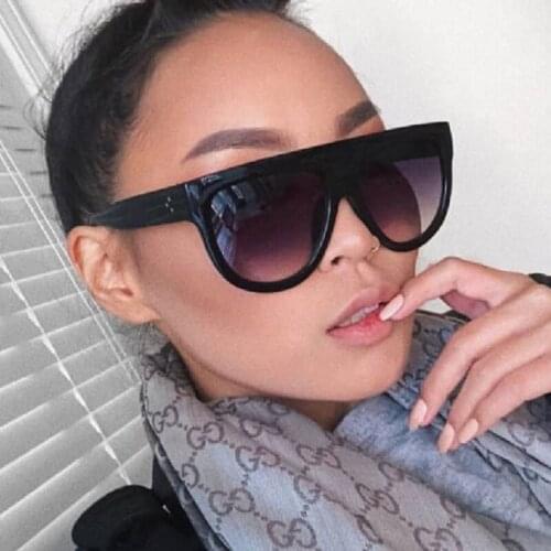Oversized Round Sunglasses for Women Classic Fashion Vintage Shade Glasses Men Famous Brand Designer Decorative Eyeglasses UV400