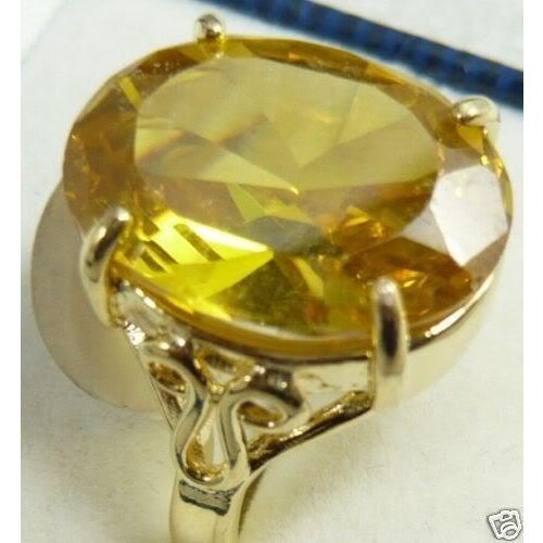 Wholesale price 16new ^^^^Yellow Rhinestone Crystal Ring Size:7:8:9 AAA