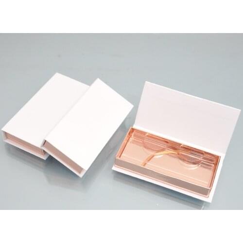Wholesale false custom logo eyelash packaging box lash boxes package faux cils 3D mink lashes strip magnetic case bulk vendors