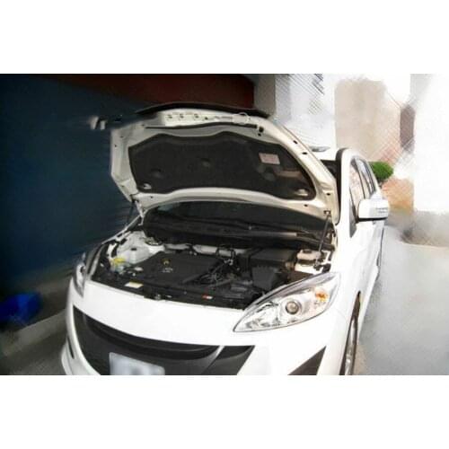Front Hood Bonnet Gas Struts Lift Support Shock Damper Carbon Fiber For 2011-2015 Mazda5 Mazda 5 CW MK3 Wagon 5 Door