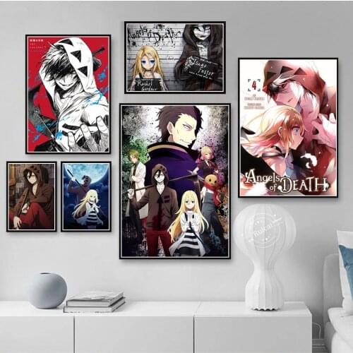 Angels Of Death Poster Anime Canvas Painting Modern Style Wall Picture For Living Room Home Decor