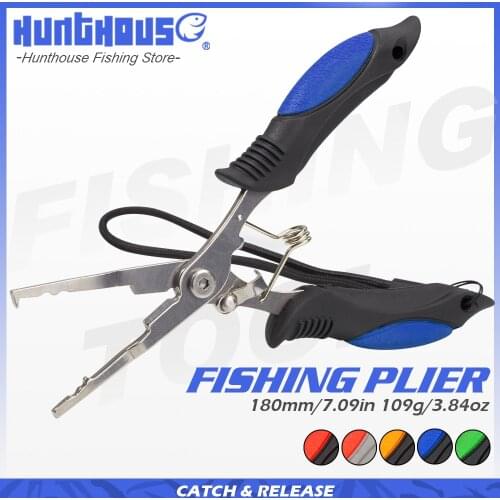 Fishing Plier Hunthous Scissor Braid Line Lure Cutter Hook Remover Tackle Tool Cutting Tongs Multifunction Scissors accessoires