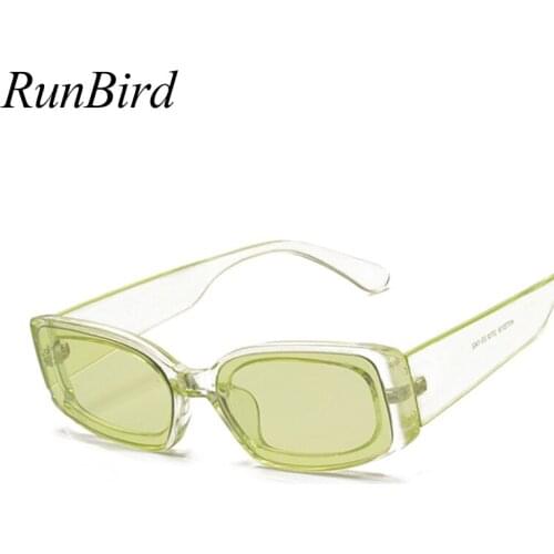 Fashion Rectangle Sunglasses for Women Men Brand Designer Colorful Sunglass Vintage Flat top Sun Glasses Female Oculos 5186R
