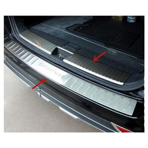 Stainless steel Trunk threshold guard plate anti-scratch protection decoration Car styling For Kia Sorento 2013-2014