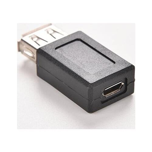 1PC USB 2.0 Type A Female to B Female Micro USB 5 Pin Data Cable Adapter Cheap Quality USB Plug Convertor Connector