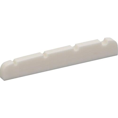 1 pcs Guitar Bridge Saddle Nut 4 String Electric Guitar Made of Real Bone 42x3x6mm