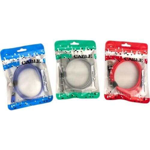 10.5x15cm Colorful Matte Zipper Lock Retail Package Bag For Iphone PD USB 3FT 6FT Cable Hang Hole Packaging Bag 200PCS Free Post