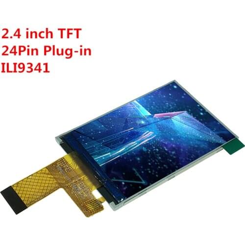 2.4 inch ILI9341 TFT LCD display Color Screen Without Touch panel 24 pin MCU 8080 8/16 bit 240X320 connector socket wide view