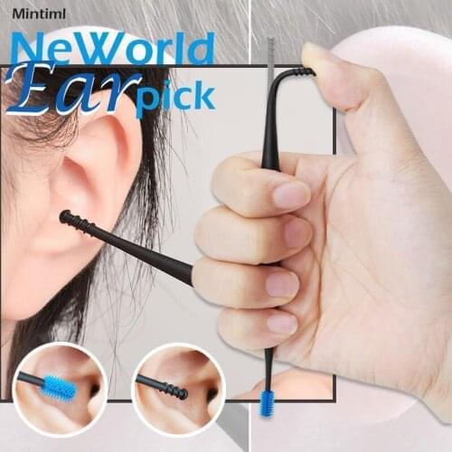 3PCS Mintiml NeWorld Earpick 360 Degree Soft Spiral Earpick Double-Headed Rotating Earpick Tool