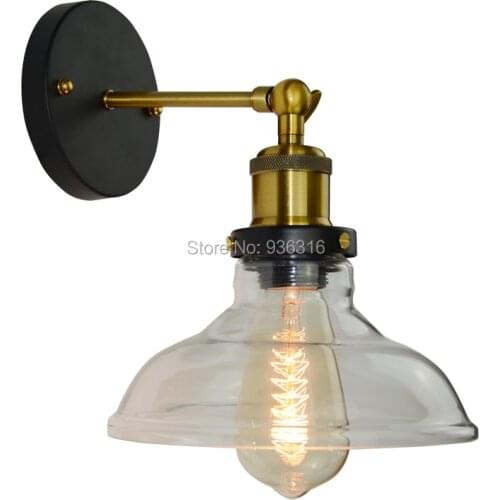 Modern glass wall lamp bedroom wall lamp for dinning living room balcony vintage wall sconce 110V 220V