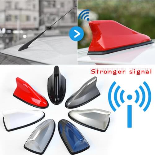 Car Radio Shark Fin Car Shark Antenna Radio FM Signal Design for All Cars Aerials Antenna Car Styling Car Accessories