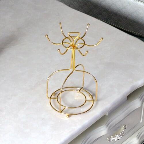 Fast Dry Kitchen Countertop With Handle Modern Tree Style Saucer Coffee Mug Holder 6 Hook Gold Restaurant Home Organizer