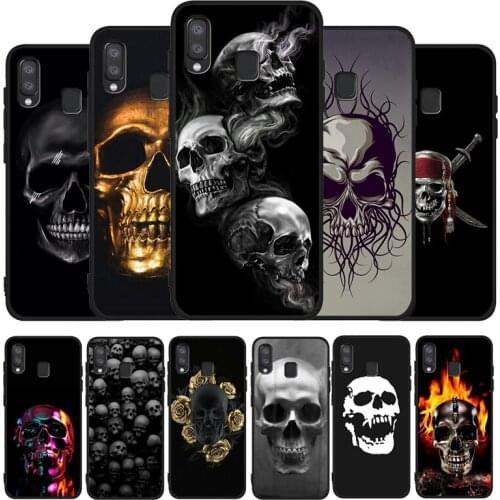 Horror Skull phone Case For Samsung A10 A20E A30 A40 A50 A60 A70 M10 M20 M30S M40 A01 A21 A31 A51 A71 4G Cover