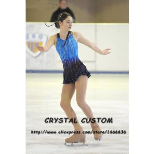 Kids Ice Skating Dresses Fashion Graceful New Brand Girls Figure Skating Dress Competition DR4057