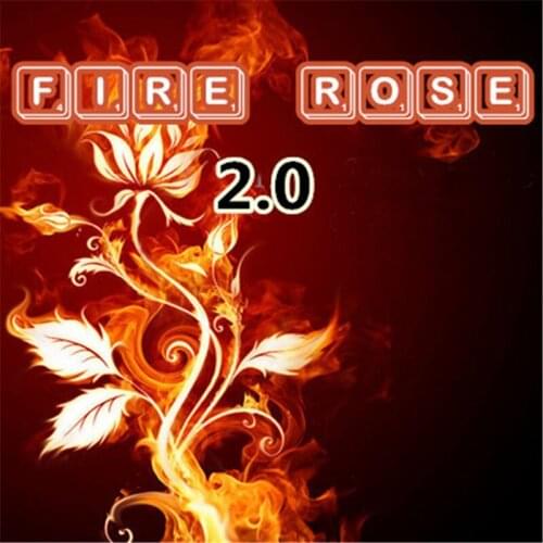 The Fire Rose 2.0 - White Magic Trick One Rose Disappear to Three Magia Magiciain Stage Party Illusions Gimmick Props Mentalism