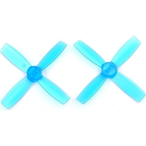 JMT 2Pairs 2435 PC Nylon 4 Blade CW CCW Propeller 2.4 Inch Colorful Props for Brushless FPV DIY Racer Drone Spare Parts