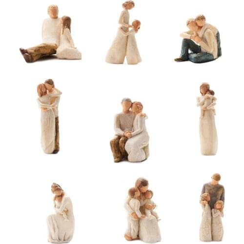 [MGT]Nordic style love family resin figure figurine ornaments family happy time home decoration crafts furnishings