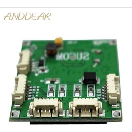 Mini PBCswitch module PBC OEM module mini size 4 Ports Network Switches Pcb Board mini ethernet switch module 10/100Mbps OEM/ODM