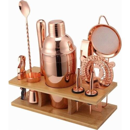 Cocktail Shaker Set Bar Shaker 11pcs Bartender Kit For Mixer Wine Martini, Stainless Steel Bars Tool, Home Drink Accessories