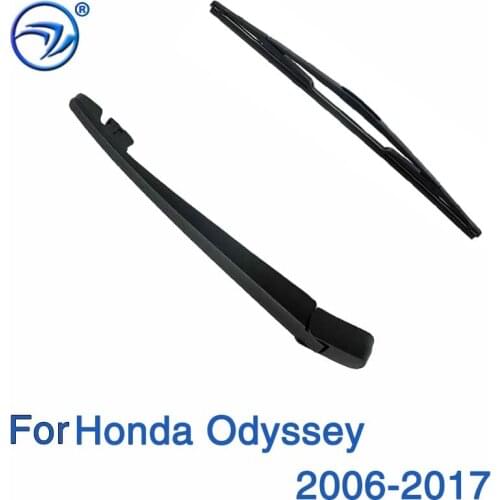 Wiper 12" Rear Wiper Blade & Arm Set Kit For Honda Odyssey 2006-2017 Windshield Windscreen Rear Window