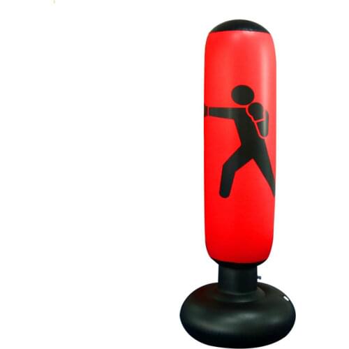 1.6M Inflatable Stress Punching Tower Bag Boxing Standing Water Base Training Pressure Relief Bounce Back Sandbag Punch Ball