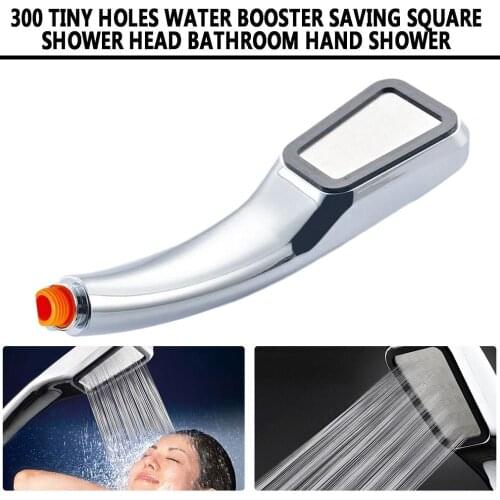Shower head High pressure 300 Hole Pressure Water spray Bathroom Bad Sprayer Hand Water Booster