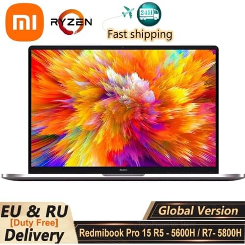 Xiaomi RedmiBook Pro 15 Laptop AMD R7 5800H/R5 5600H 15.6 Inch 3.2K 90Hz Full Screen Mi Notebook Windows 10 Computer 16GB+512GB