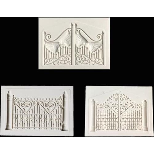 Fence silicone mold fondant mold cake decorating tools chocolate gumpaste mold