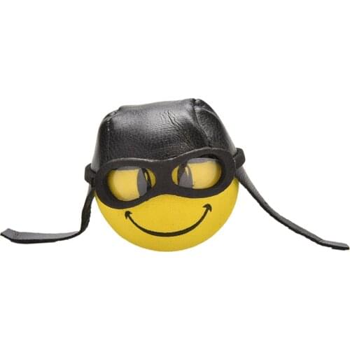 Car Styling Yellow Little Cute Funny Cartoon Doll Antenna Balls Plush EVA Foam Aerial Toppers Roof Ornament Decoration