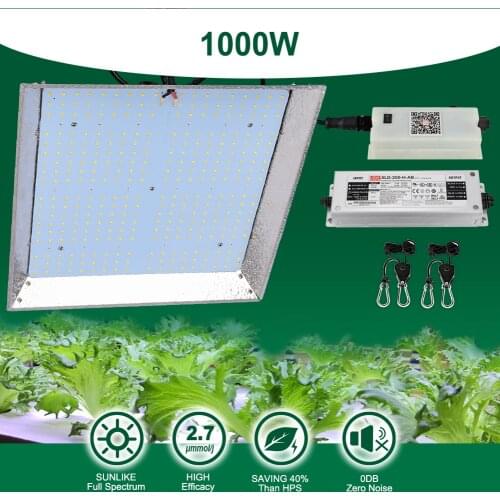 1000W Indoor LED Grow Light Sunlike Full Spectrum LED Lamp Board Hydroponic Plants Greenhouse VEG BLOOM Growth Light