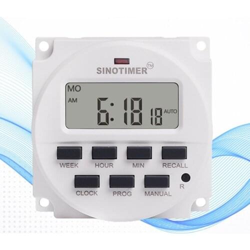 TM618H-2 Programmable Digital Display LCD Time Control Switch Timer For Advertising Light Box Broadcasting Equipment