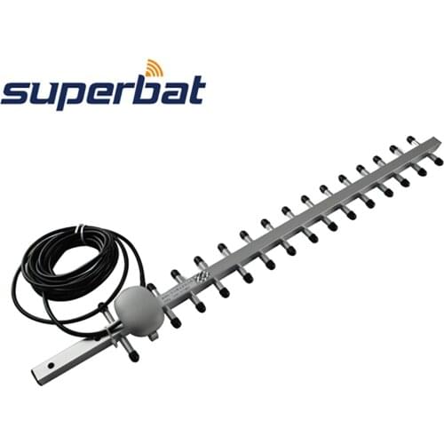 Superbat 1990-2170MHz 16dbi 3G Antenna Yagi Aerial Siganl Booster for RP-SMA Plug Connector 500cm Cable for 3G Wireless