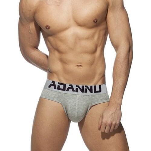 Adannu Men Briefs Underpants Cotton Sexy Convex U Pouch Cuecas Mens Brief Slip Male Panties Plus Size Comfortable Underwear Man