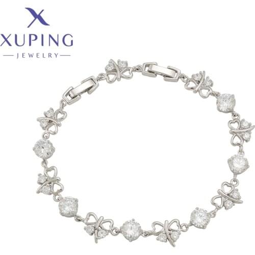 Xuping Fashionable Newest Butterfly Shaped Luxury Bracelet for Women Girl Exquisite Gift B016600