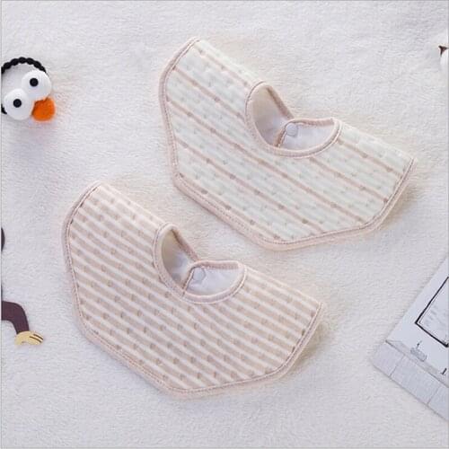 2Pcs/ Set Newborn Baby Bibs Burp Cloths Toddler Soft Cotton Octagonal Bibs Saliva Towel Waterproof Feeding Accessories 4 Choices