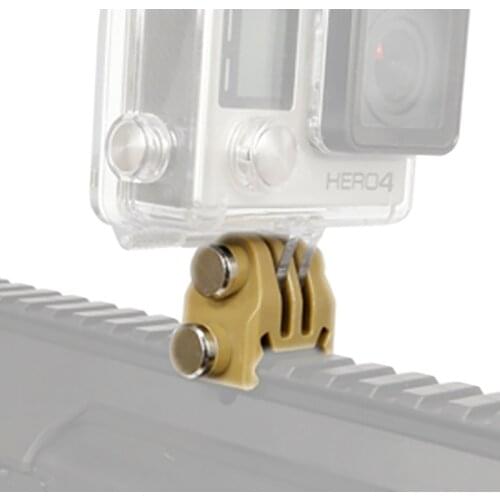 20mm Picatinny Gun Rail Mount Airsoft Gun Adapter Kit For GoPro Action Shot Gun Hunting Rifle Camera Mount outdoor Accessories