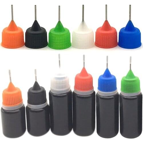 5Pcs/Set 5/10/20/30/50/100/120ML Dropper Bottles Needle Tip Empty LDPE Squeeze Dropper Juice Eye E Liquid Containers