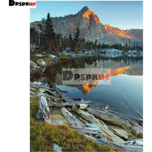 5D DIY Diamond Painting Full Square/Round Landscape Sunset Cross stitch Kit Mosaic Picture of Rhinestones Diamond Embroidery D12