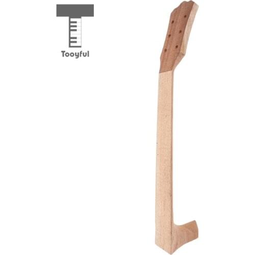 Tooyful Mahogany 40'' Acoustic Guitar Neck Ukulele Neck for Luthier Replacement
