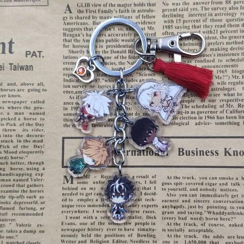 Fate/Stay Night Acrylic Anime Keychain For Lady Key Ring Jewelry Birthday Party Schoolbag Decoration Pupil Boy Girl Gift