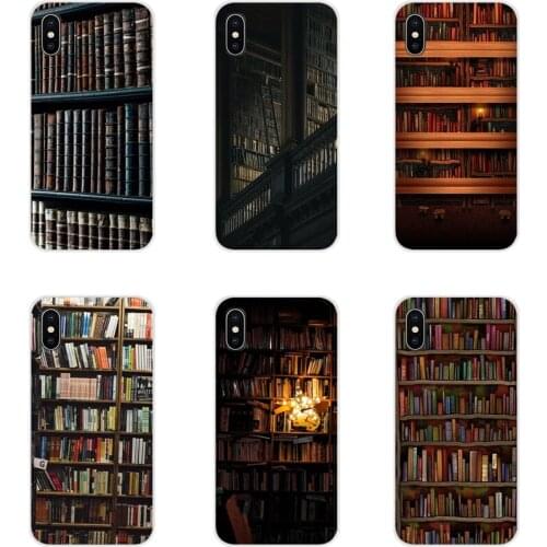 Accessories Phone Cases Covers For Samsung Galaxy S2 S3 S4 S5 Mini S6 S7 Edge S8 S9 S10E Lite Plus Book Library Painting
