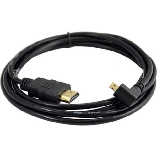 HDMI 1.4 A Male to Micro HDMI Male 90° Angled AV Extension Cable 1080p HD